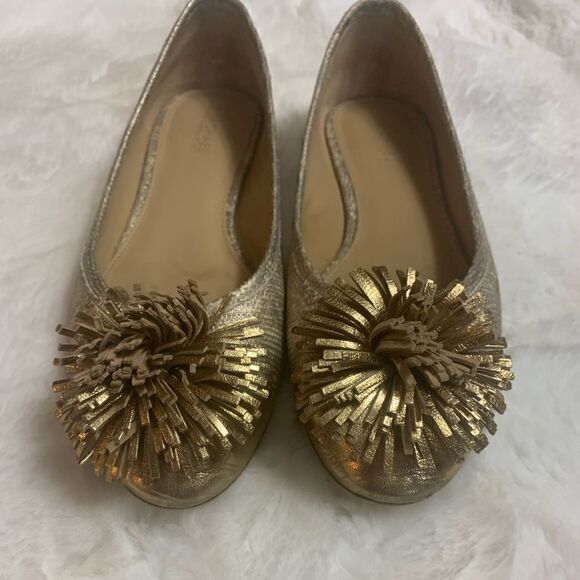 Michael Kors Lolita Pale Gold Flats size 7 - Picture 6 of 8